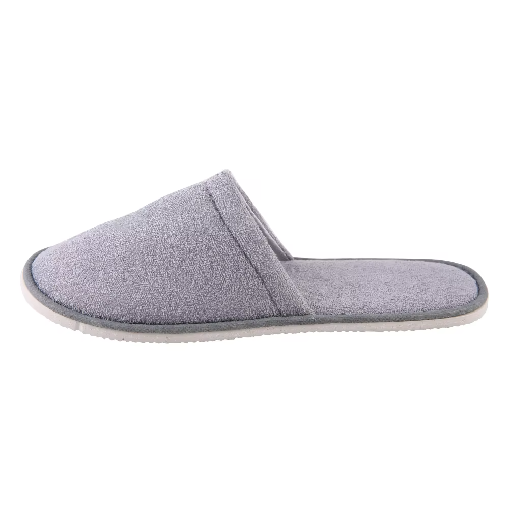 Soft Terry Spa Slippers with EVA Non-Slip Sole – Hotel Guest Slippers Bulk Supply & Custom Manufacturer