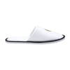 White Hotel Slippers with Embroidered Logo – Custom Spa Guest Slippers Bulk Supply & Factory Direct