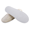 White Velour Closed Toe Hotel Slippers – Soft Hospitality Guest Slippers Bulk Supply & Custom Manufacturer