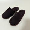 Custom Black Plain Zhenmei Cloth Closed Toe Hotel Slippers Manufacturer