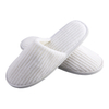 Custom Striped Coral Fleece Slippers Bulk Hotels Slippers for Spa