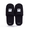 Custom Black Waffle Hotel Slippers – Spa & Luxury Disposable Footwear for Hotels, B2B Supplier & Manufacturer