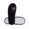 Black Velour Hotel Slippers – Soft Disposable Spa Guest Slippers Bulk Supply & Custom Manufacturer