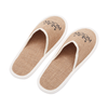 Eco Friendly Linen Hotel Slippers with Cork Sole for Bulk Orders