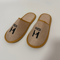 Custom Linen Hotel Slippers Manufacturer | Wholesale Closed Toe Hospitality Slippers