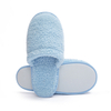 Bulk Blue Coral Fleece Slippers for Hotels & Spas – Comfortable, Customizable, EVE Sole
