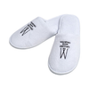 Custom Embroidered Coral Fleece Hotel Slippers – Luxury Soft Disposable SPA & Hospitality Footwear