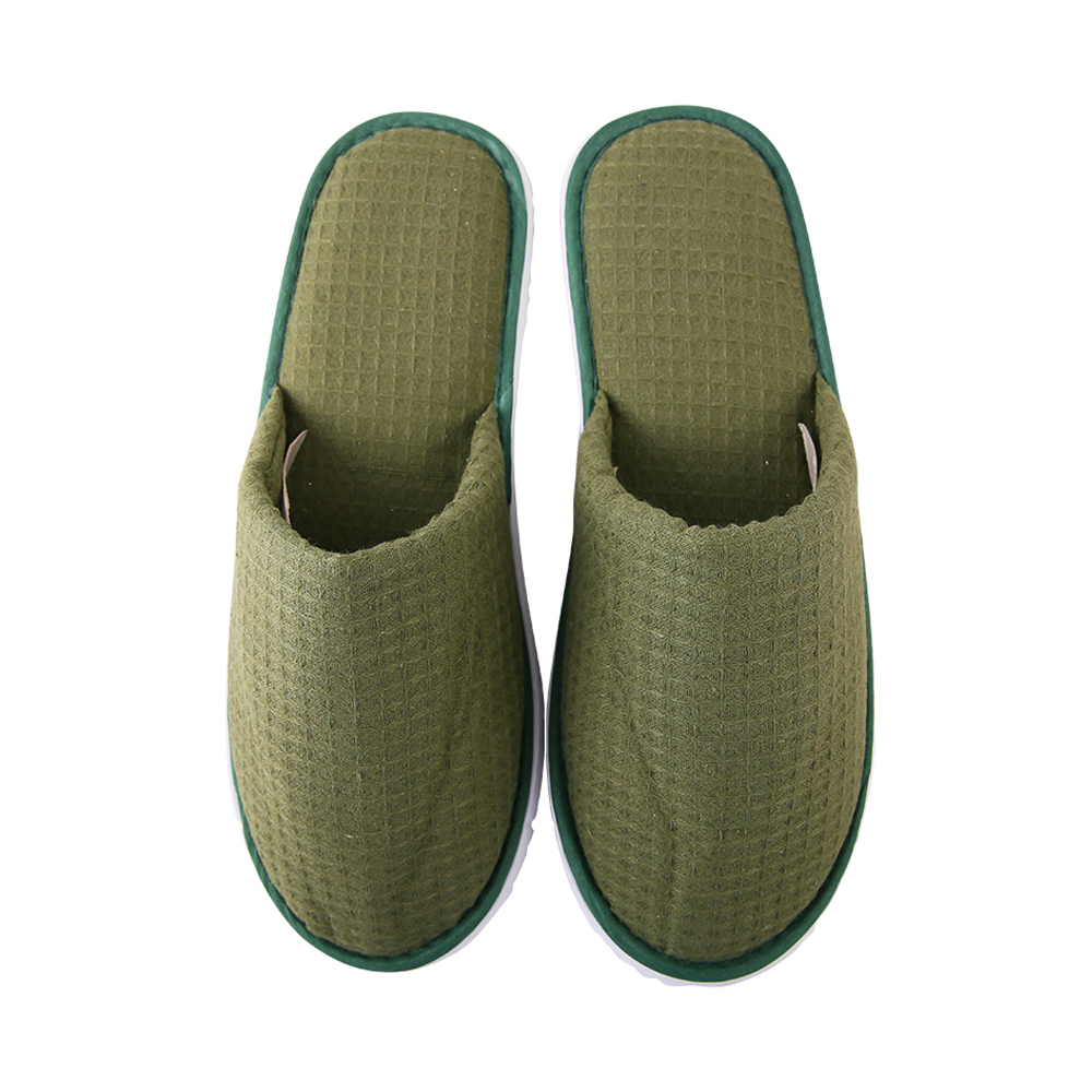 Premium Hotel Waffle Slippers – Soft, Durable, Non-Slip Spa & Guest Room Slippers, Customizable Bulk Supply
