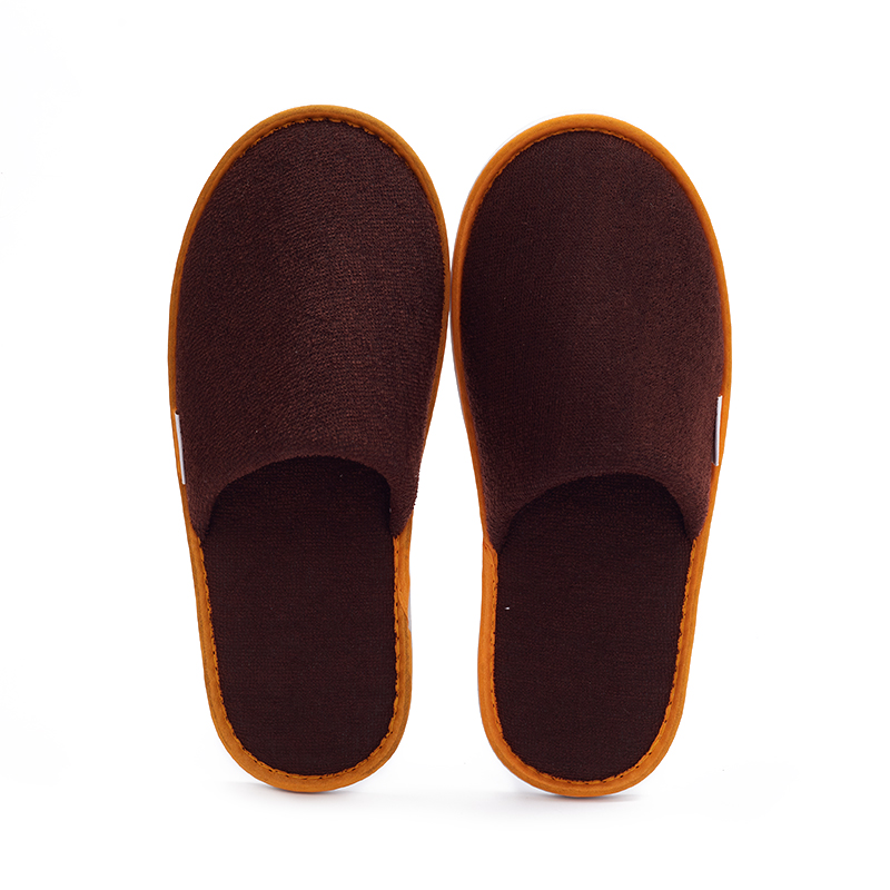 Brown Terry Hotel Spa Slippers – Soft Disposable Guest Slippers Bulk Supply & Custom Manufacturer