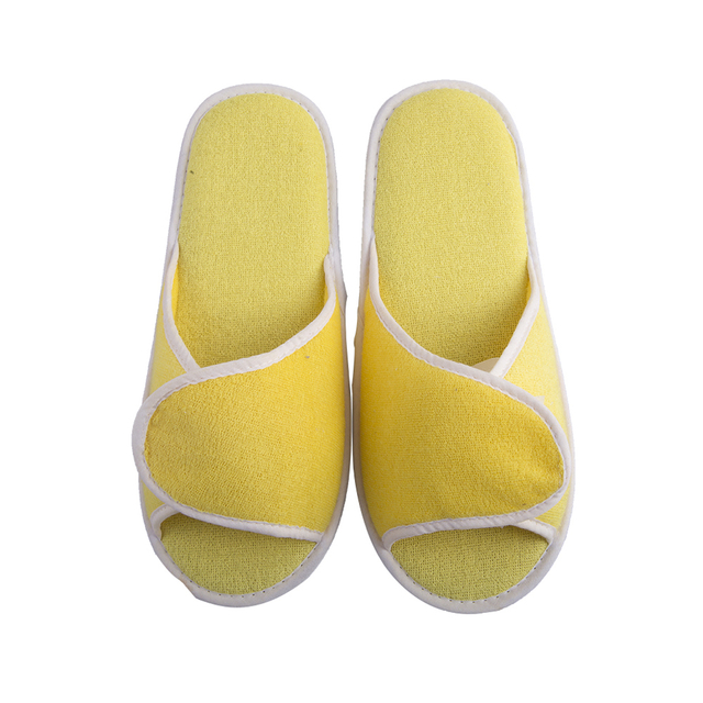 Yellow Medical Disposable Slippers – Non-Slip Hospital & Hotel Guest Slippers Bulk Supply Manufacturer