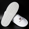White Terry Disposable Hotel Slippers with Custom Logo – Eco Paper Packaging Bulk Supply Manufacturer