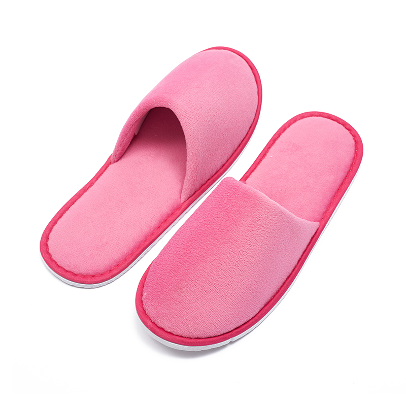 Velour Women’s Hotel Slippers with Non-Slip Sole – Hotel Spa Guest Slippers Bulk Supply & Custom Manufacturer